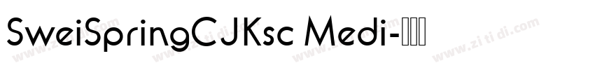 SweiSpringCJKsc Medi字体转换